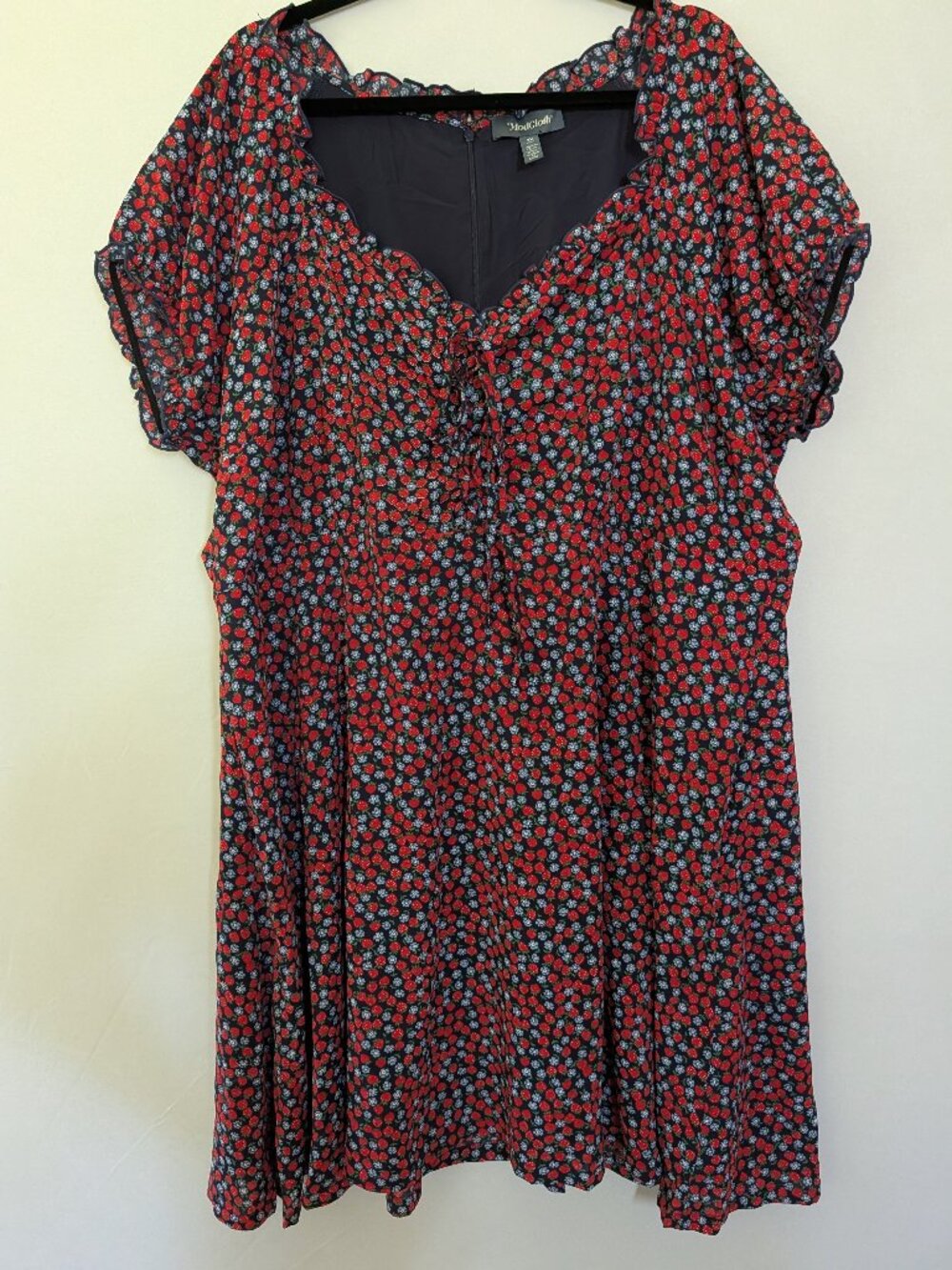 Modcloth Strawberries & Flowers Dress 3X